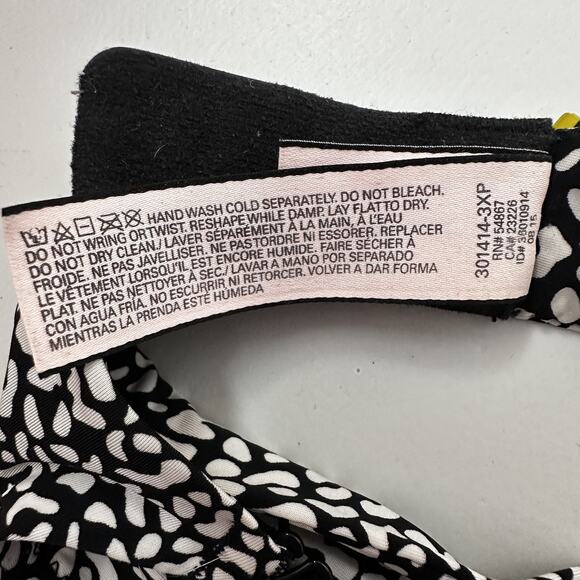 Victoria Secret Perfect Coverage Bra Womens 34C Black Animal Print Underwire - Picture 6 of 10